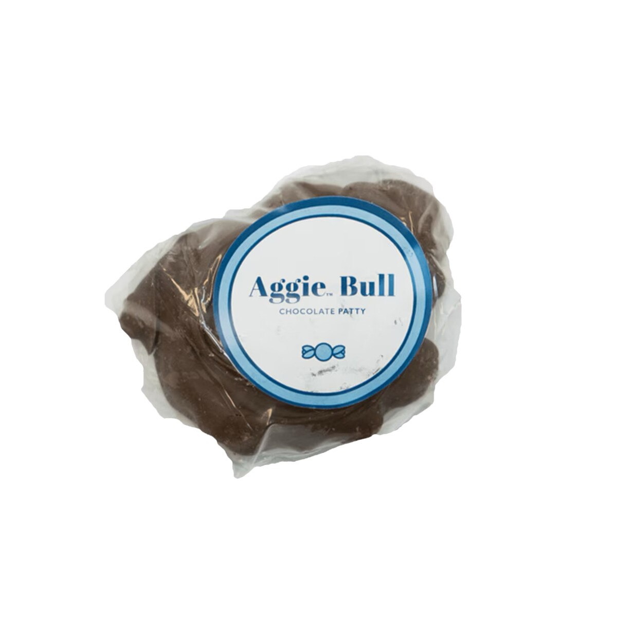 Aggie Bull milk chocolate patty.